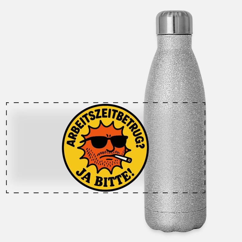 Arbeitszeitbetrug? Ja bitte!  Gourde isotherme panoramique pailletée 500 ml