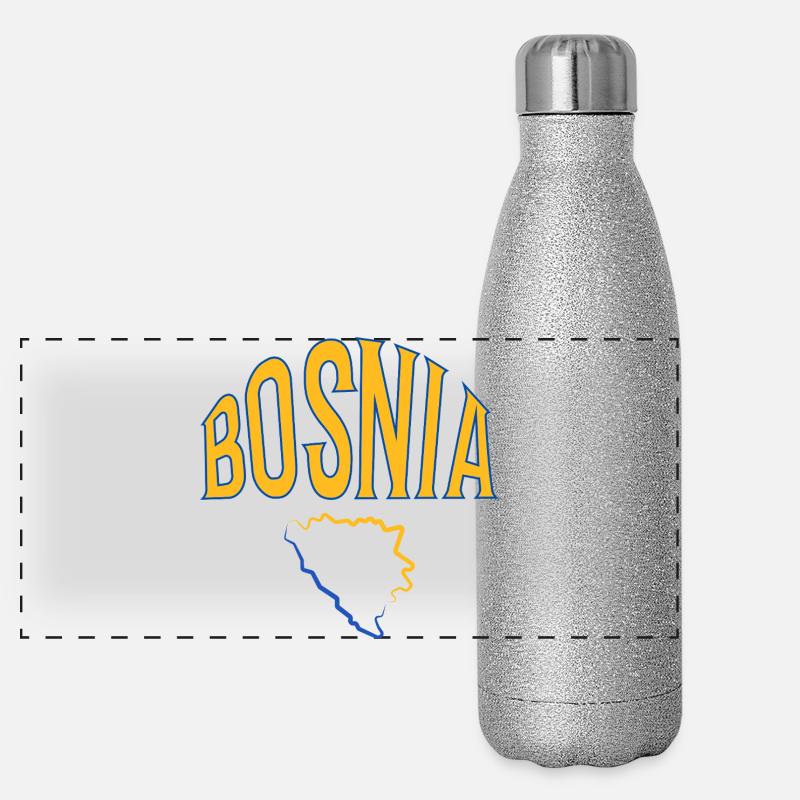 Bosnie Gourde isotherme panoramique pailletée 500 ml