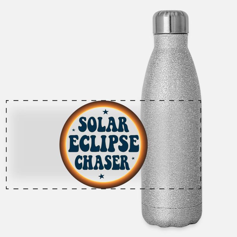 Solar eclipse chaser Panorama Glitzer Isolierflasche 500 ml