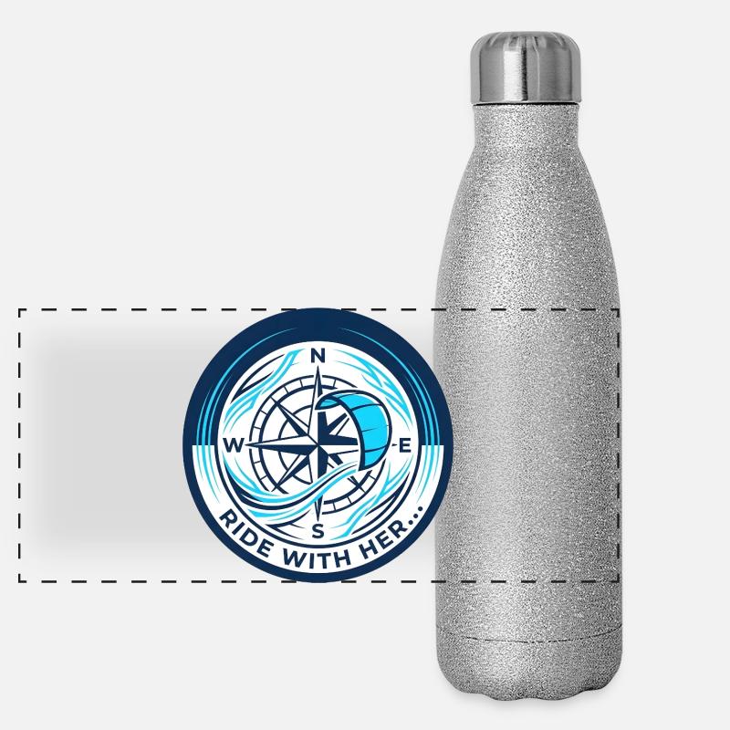 boussole Gourde isotherme panoramique pailletée 500 ml