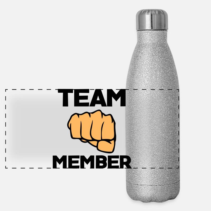 Icône du Poing Combatif Gourde isotherme panoramique pailletée 500 ml
