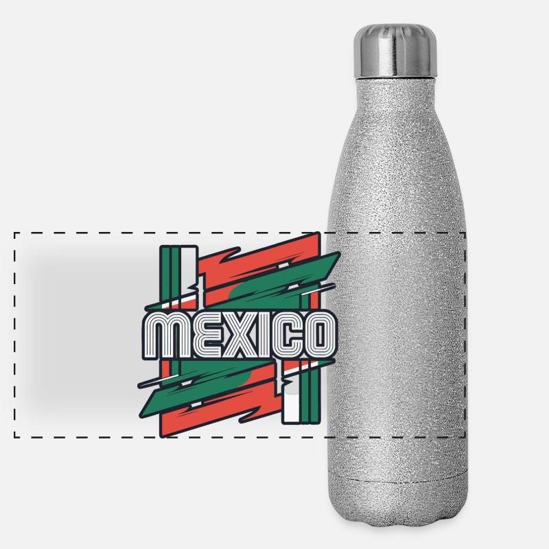 Mexico Panoramic Glitter Thermal Bottle 500 ml