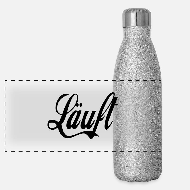 läuft Panorama Glitzer Isolierflasche 500 ml