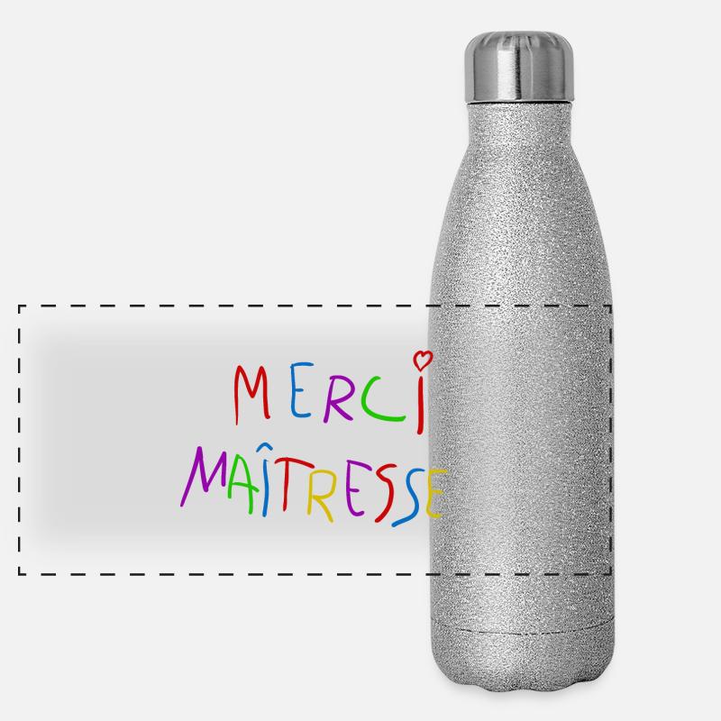 Merci maitresse.png Gourde isotherme panoramique pailletée 500 ml
