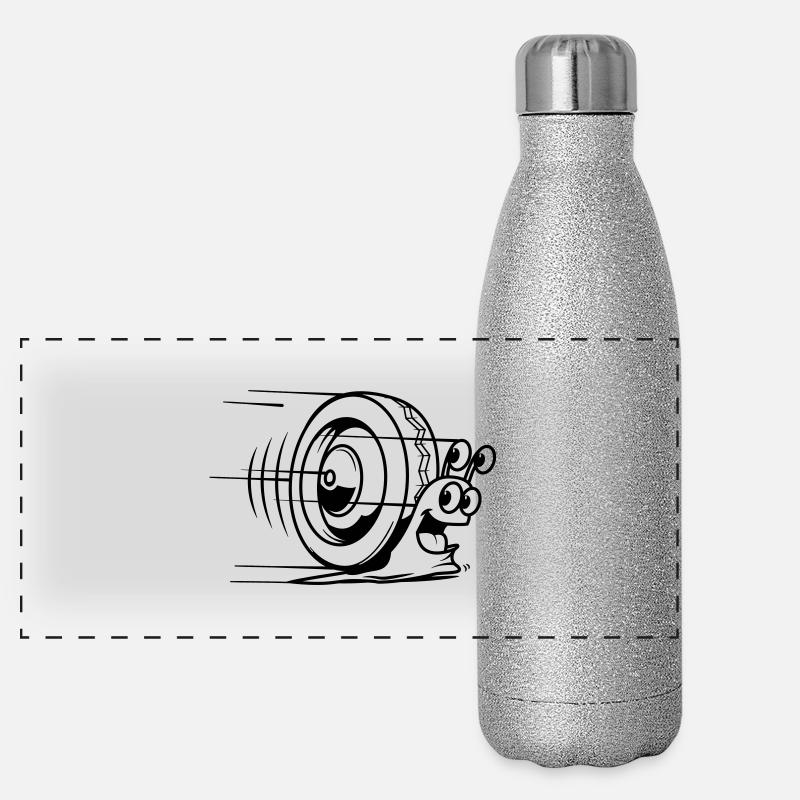 snail speed Panoramic Glitter Thermal Bottle 500 ml