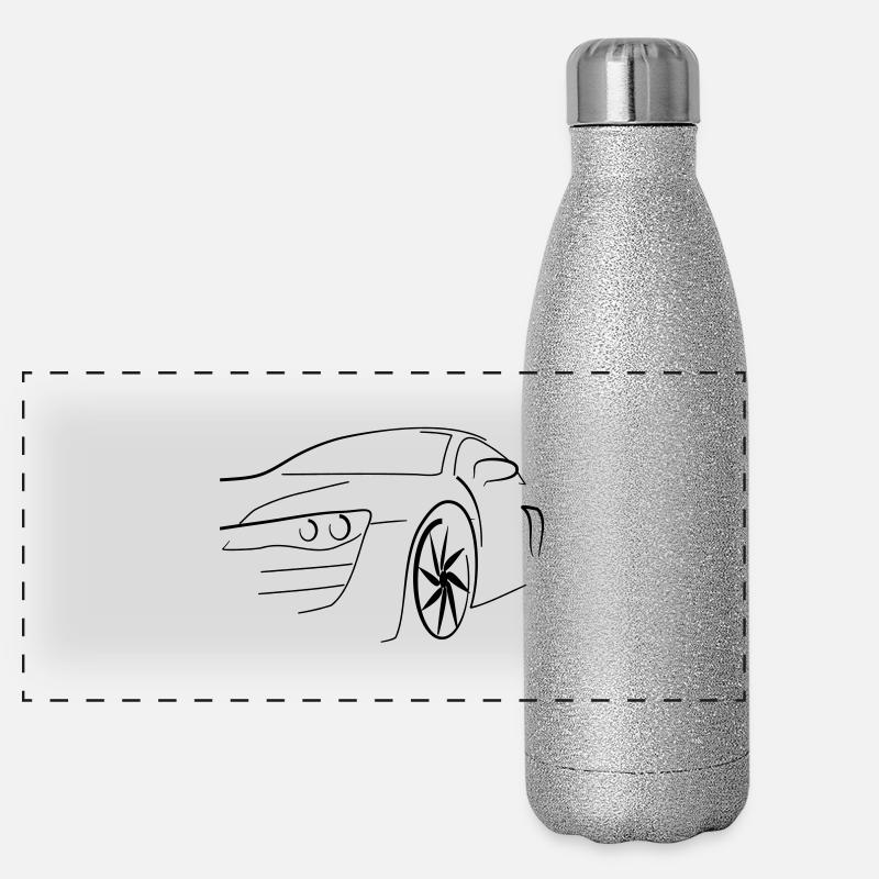 Motorsport Auto Panorama Glitzer Isolierflasche 500 ml