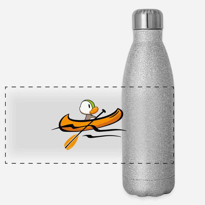 Kanu-Duck Panorama Glitzer Isolierflasche 500 ml