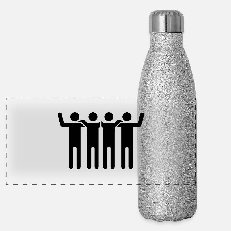 bachelor party Panoramic Glitter Thermal Bottle 500 ml