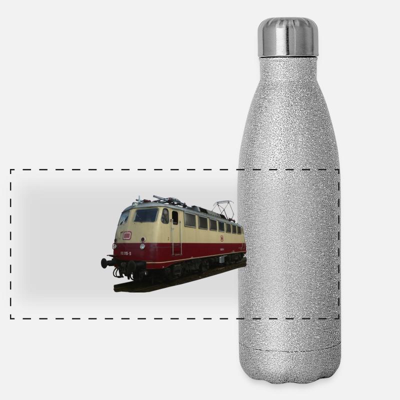 Locomotive DB113 Gourde isotherme panoramique pailletée 500 ml