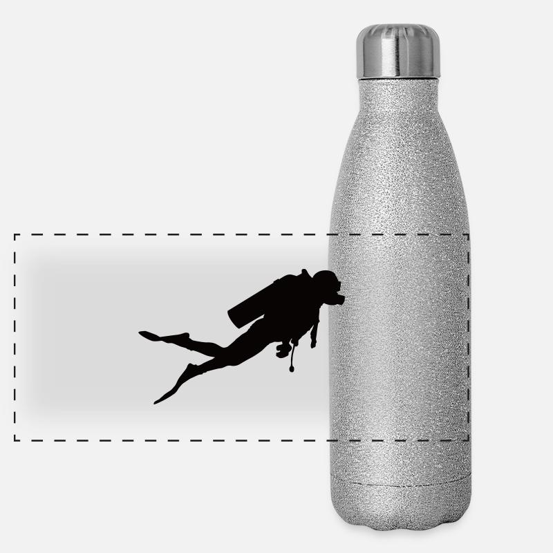 plongeur Gourde isotherme panoramique pailletée 500 ml