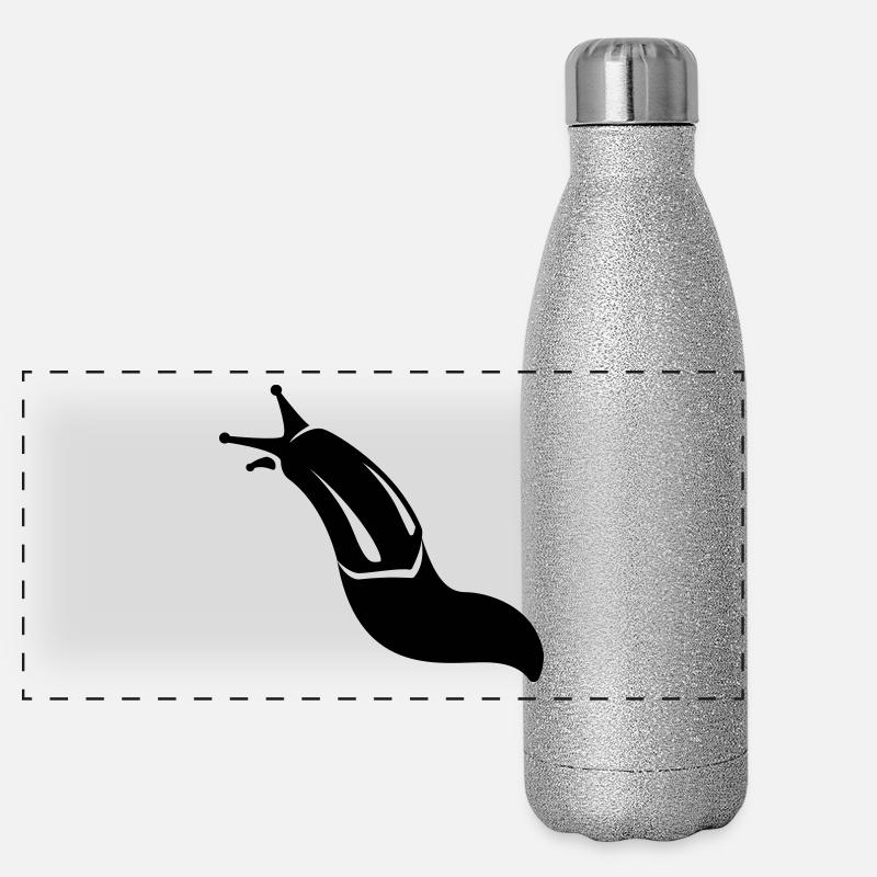 Nacktschnecke Panorama Glitzer Isolierflasche 500 ml