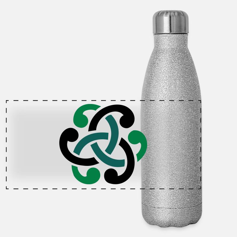 Celtic knot vector Termoflaske i rustfrit stål med glimmer
