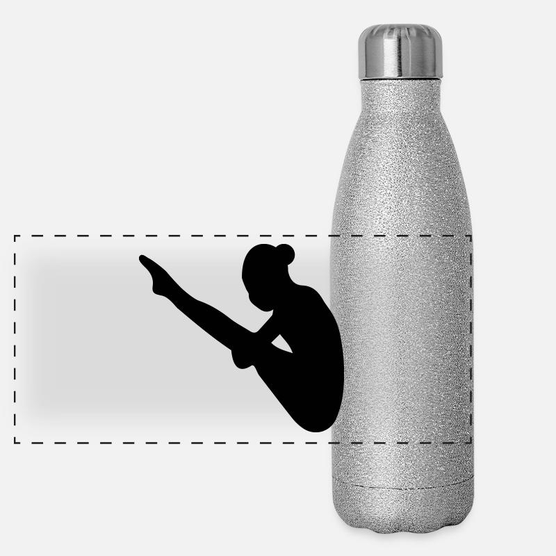 Turmspringen Panorama Glitzer Isolierflasche 500 ml