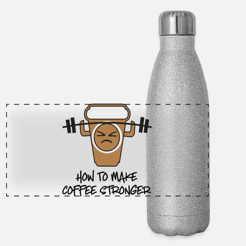 Kaffee Panorama Glitzer Isolierflasche 500 ml
