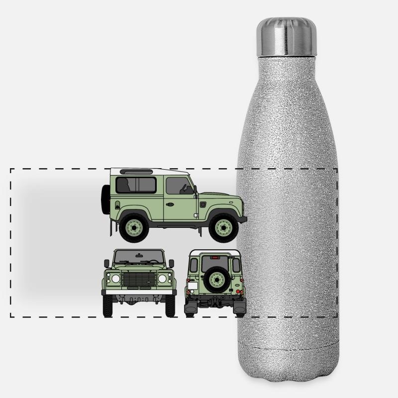 Defender 90 - Sides Panoramic Glitter Thermal Bottle 500 ml