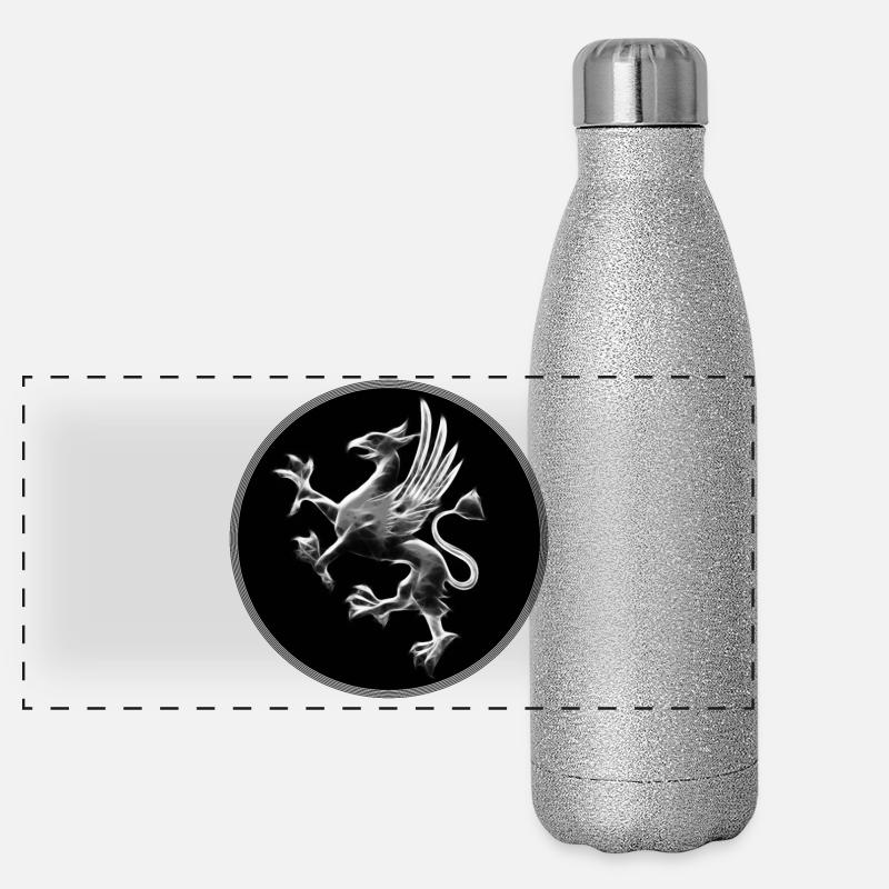 Warnemünder Greif Panorama Glitzer Isolierflasche 500 ml
