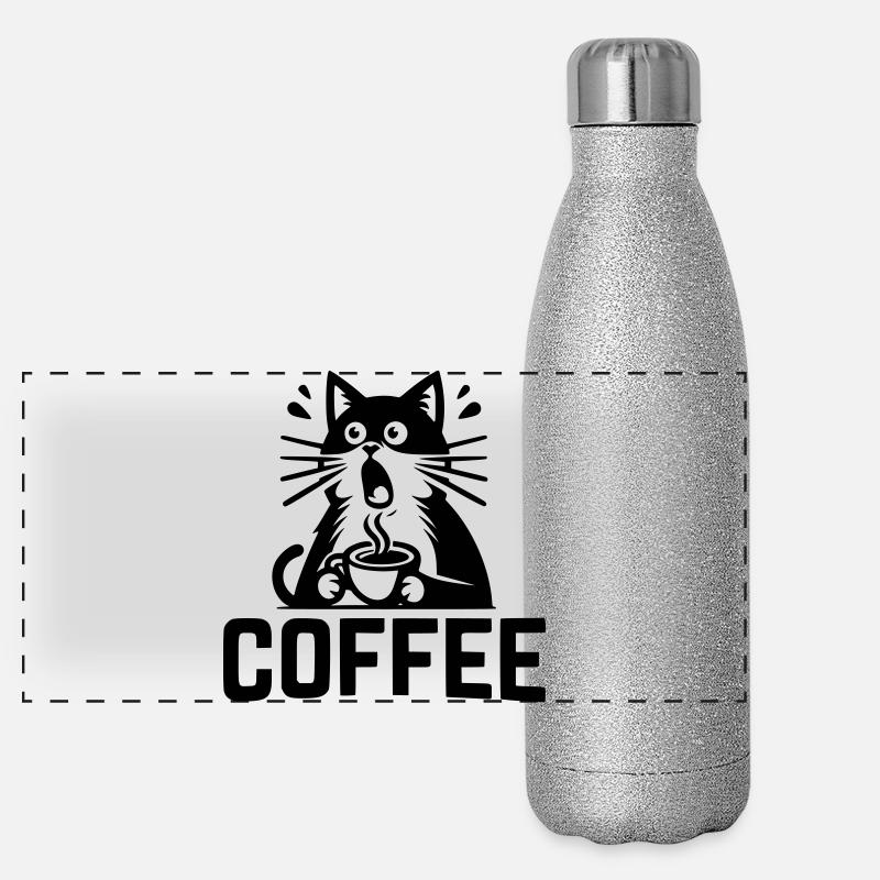 Café pour chat Gourde isotherme panoramique pailletée 500 ml