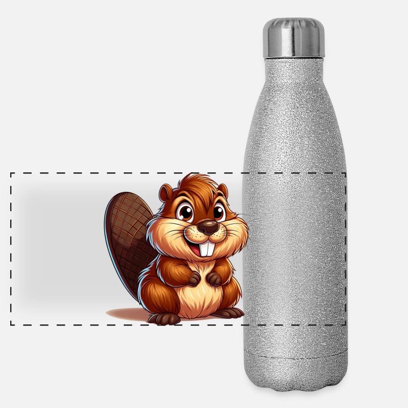 Beaver Panoramic Glitter Thermal Bottle 500 ml