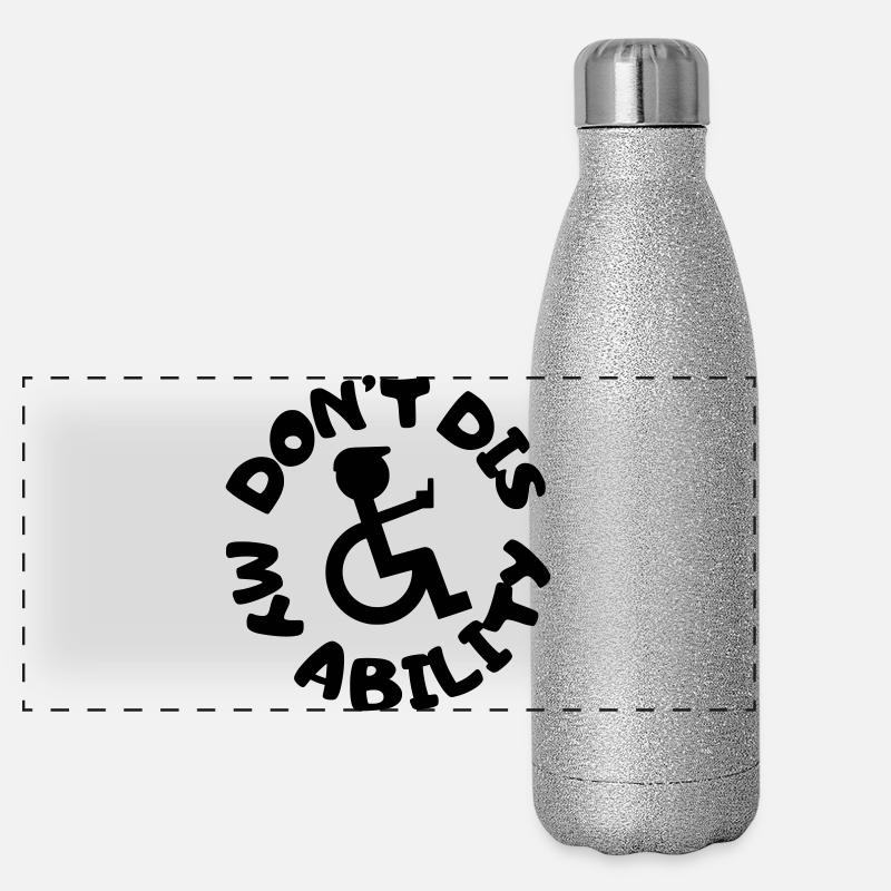 Don't deny my disability # Panoramic Glitter Thermal Bottle 500 ml