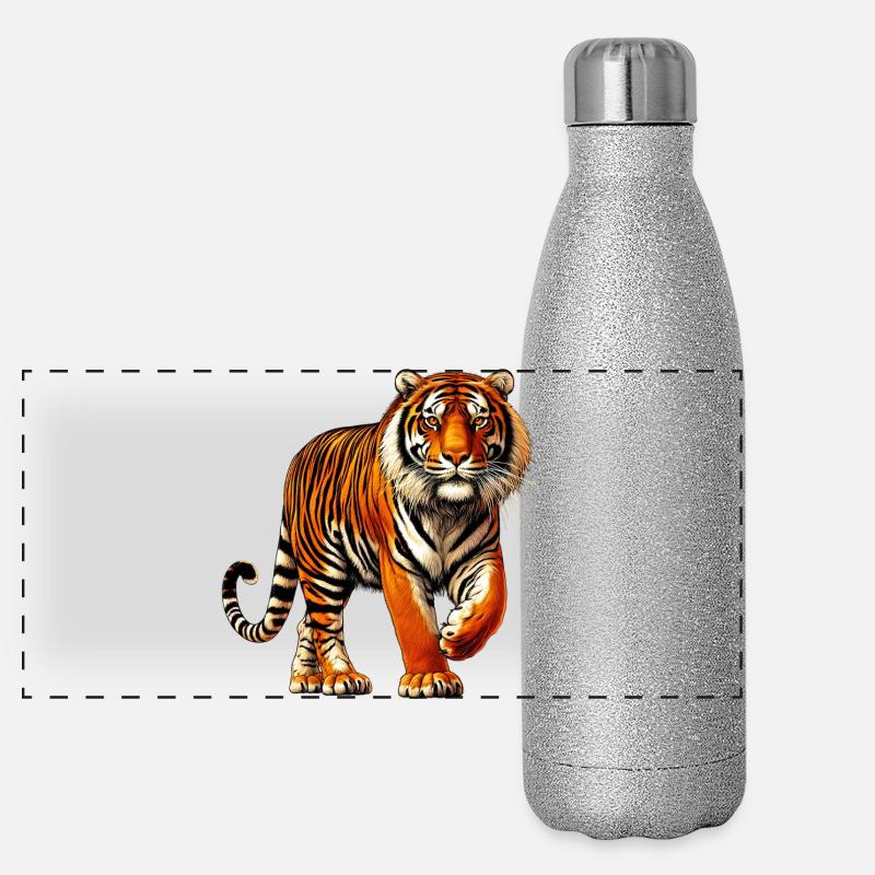 Tiger Panoramic Glitter Thermal Bottle 500 ml
