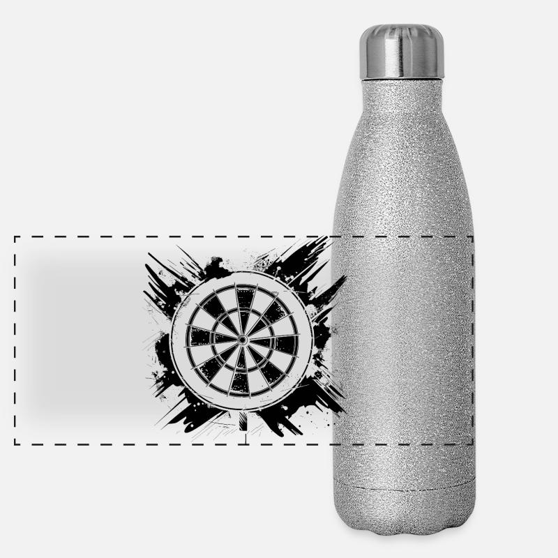 Dartscheibe Panorama Glitzer Isolierflasche 500 ml