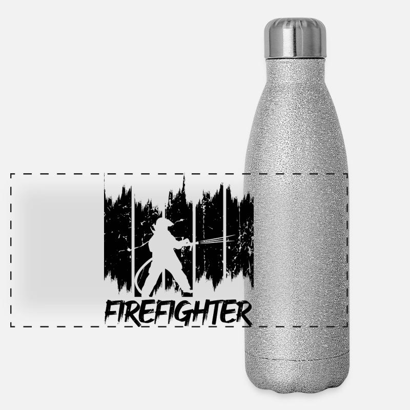 Fireman Panoramic Glitter Thermal Bottle 500 ml