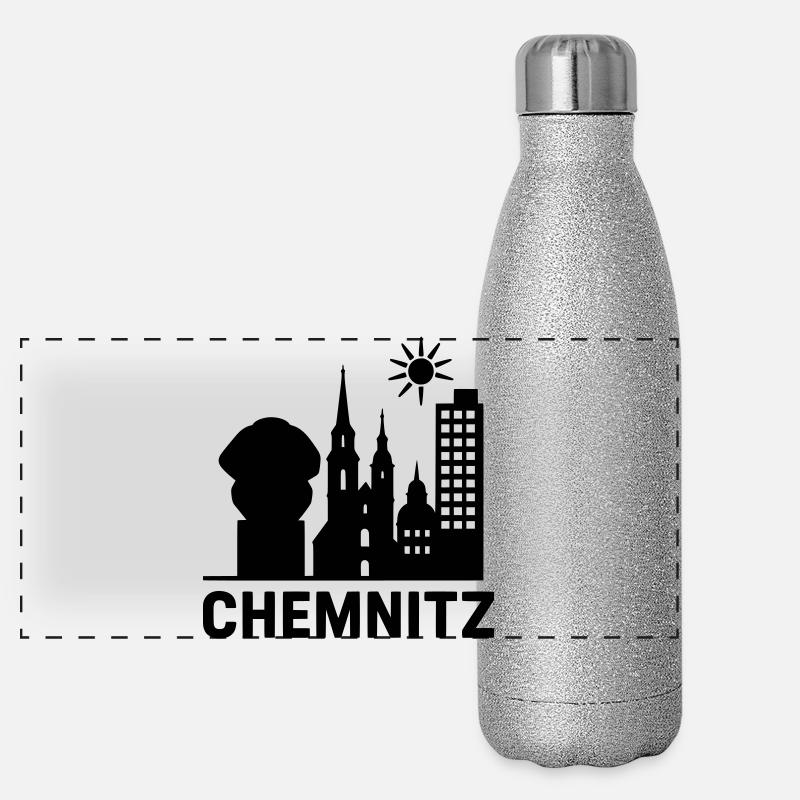 Silhouette de l’emprise de Chemnitz Gourde isotherme panoramique pailletée 500 ml