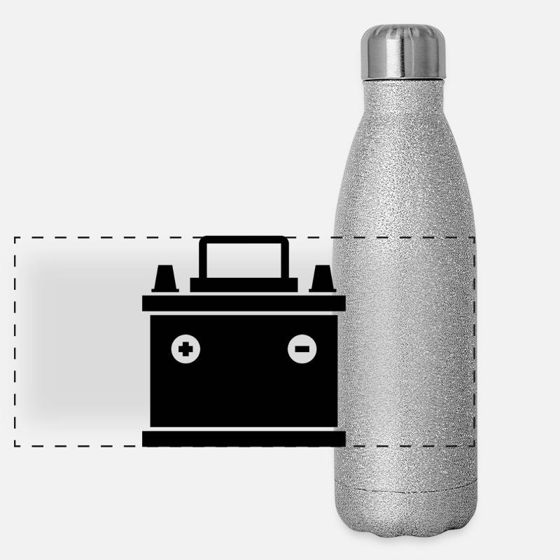 Batterie de voiture Gourde isotherme panoramique pailletée 500 ml