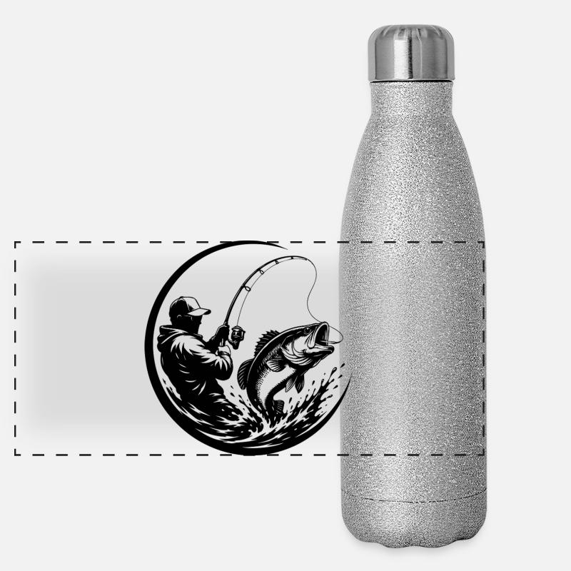 Pêcheur Gourde isotherme panoramique pailletée 500 ml