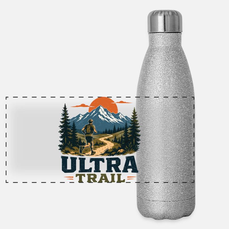 Course sur sentier - Ultra Trail Gourde isotherme panoramique pailletée 500 ml