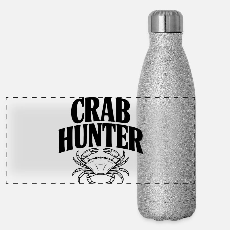 Chasseur de crabes Gourde isotherme panoramique pailletée 500 ml