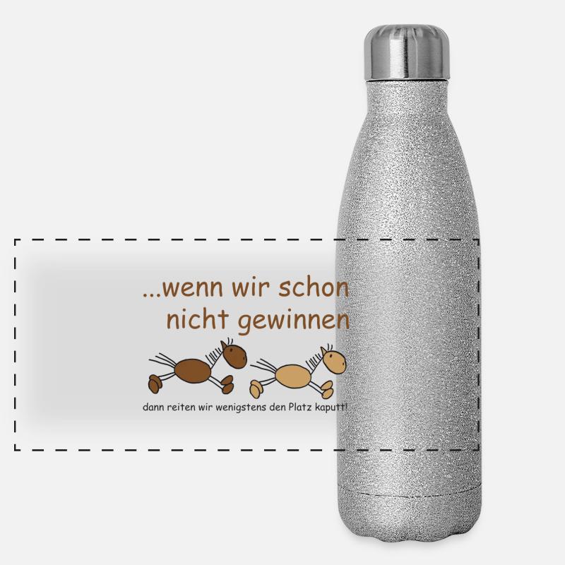 wenn_wir_schon_nicht_gewinnen Gourde isotherme panoramique pailletée 500 ml