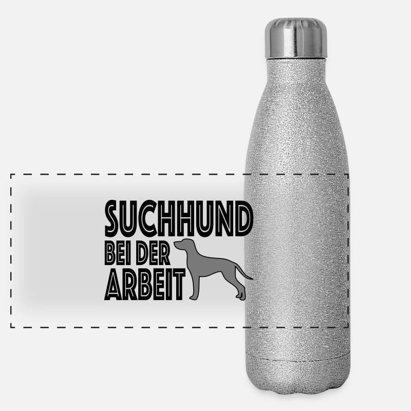 Suchhund Panorama Glitzer Isolierflasche 500 ml