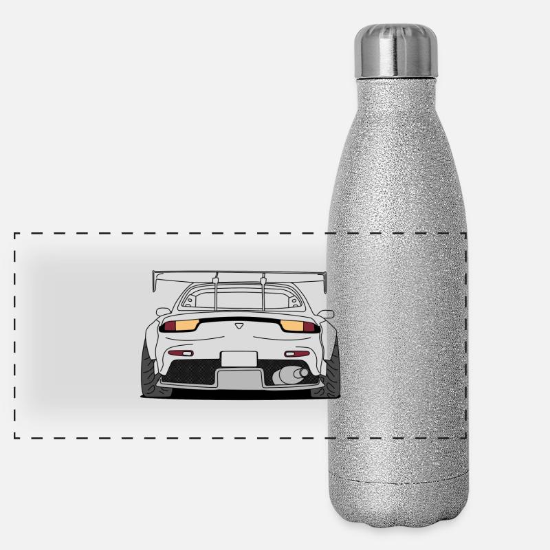 rx7 rear outlines Panoramic Glitter Thermal Bottle 500 ml