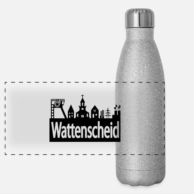 Skyline Wattenscheid Gourde isotherme panoramique pailletée 500 ml