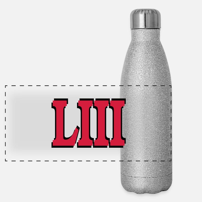 53rd Birthday Panoramic Glitter Thermal Bottle 500 ml