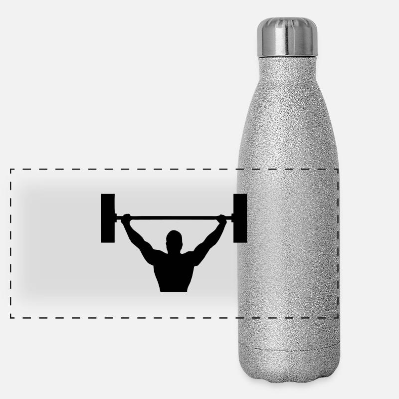 bodybuilding Panorama Glitzer Isolierflasche 500 ml