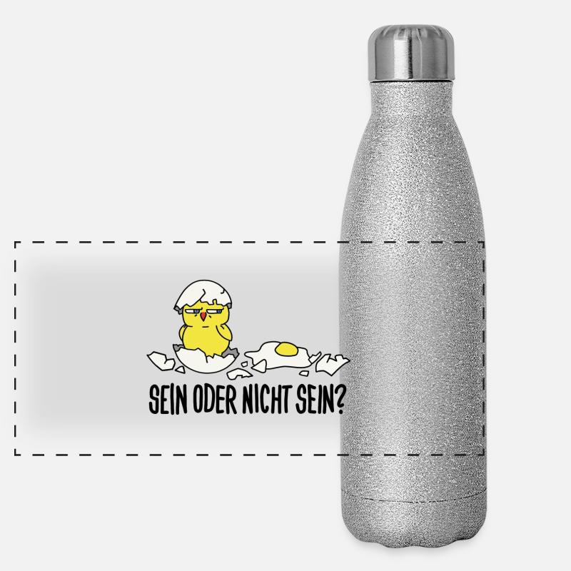 Être ou ne pas être Gourde isotherme panoramique pailletée 500 ml