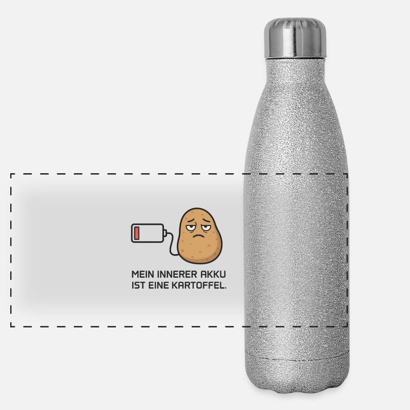 Énergie de la pomme de terre Gourde isotherme panoramique pailletée 500 ml