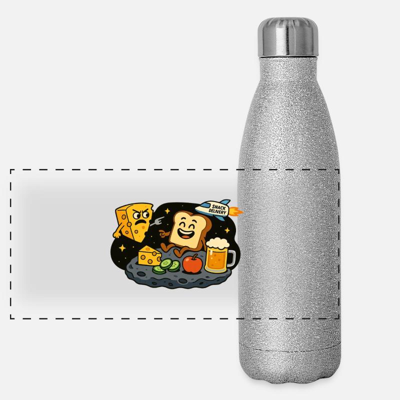 Collation dans l’espace Gourde isotherme panoramique pailletée 500 ml