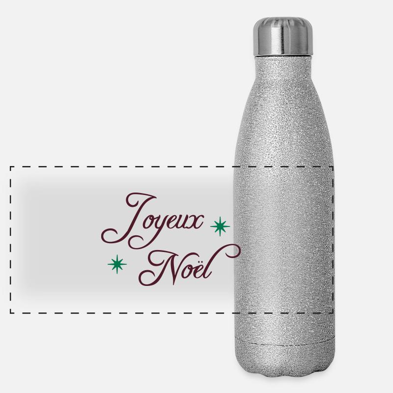 Joyeux Noël Panoramic Glitter Thermal Bottle 500 ml