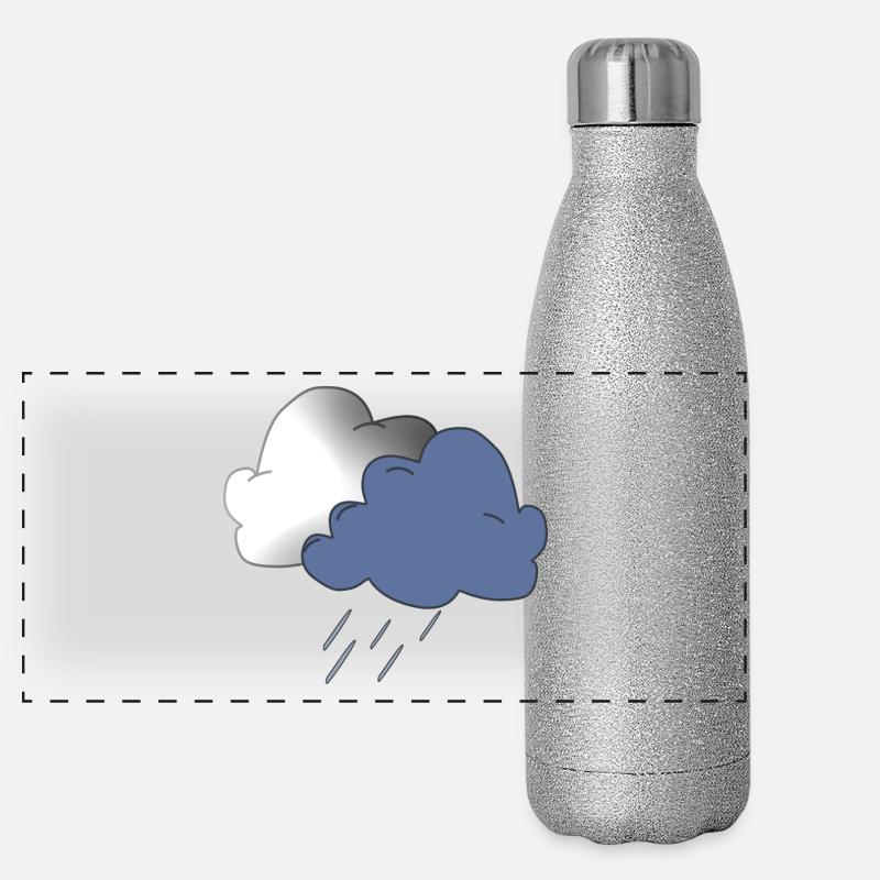 rainbow sun clouds weather rainbow sun cloud52 Panoramic Glitter Thermal Bottle 500 ml
