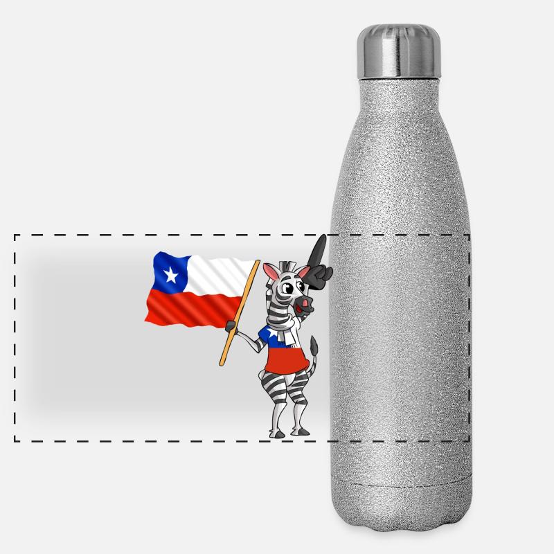 Zebra Chili Gourde isotherme panoramique pailletée 500 ml