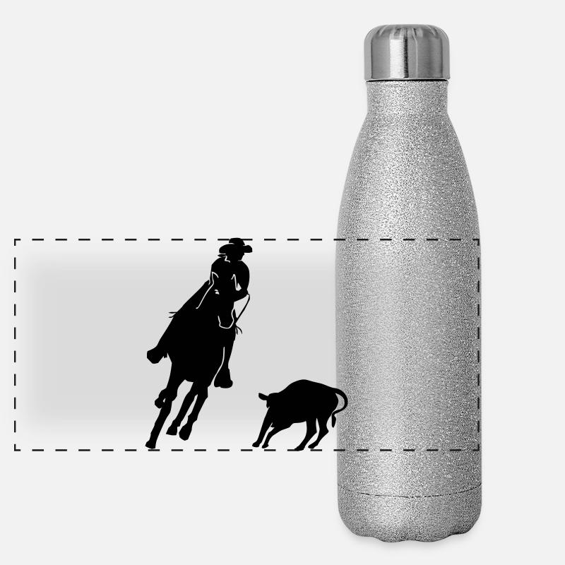 Equitation Western Equestre - Coupe Gourde isotherme panoramique pailletée 500 ml