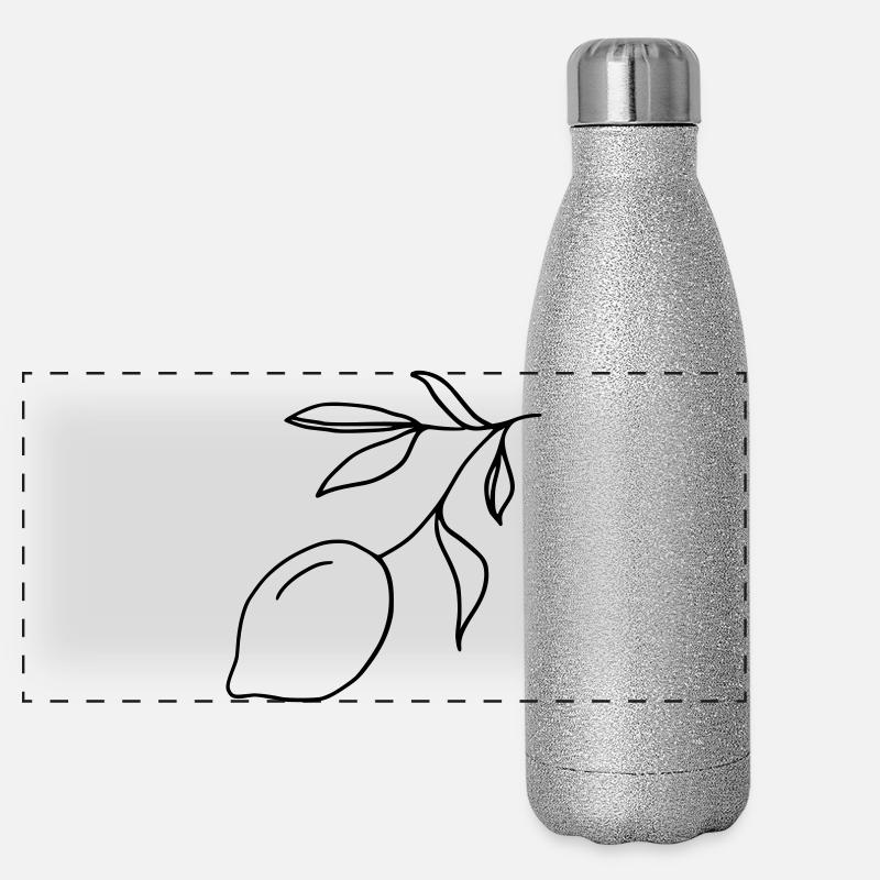 Lemon branch Panoramic Glitter Thermal Bottle 500 ml