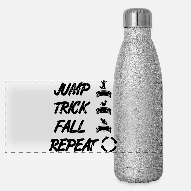 Jump Trick Fall Repeat Gourde isotherme panoramique pailletée 500 ml