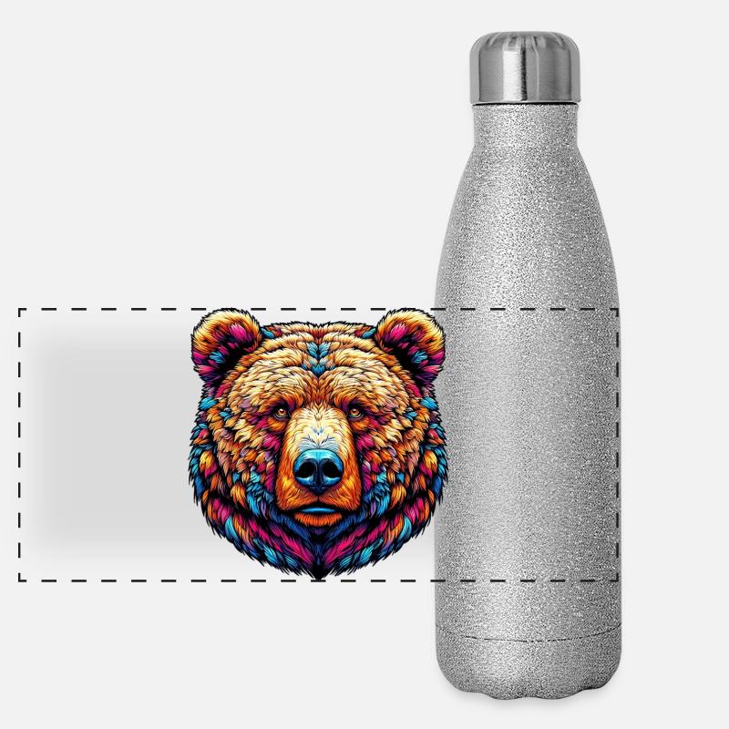 Bear Panoramic Glitter Thermal Bottle 500 ml