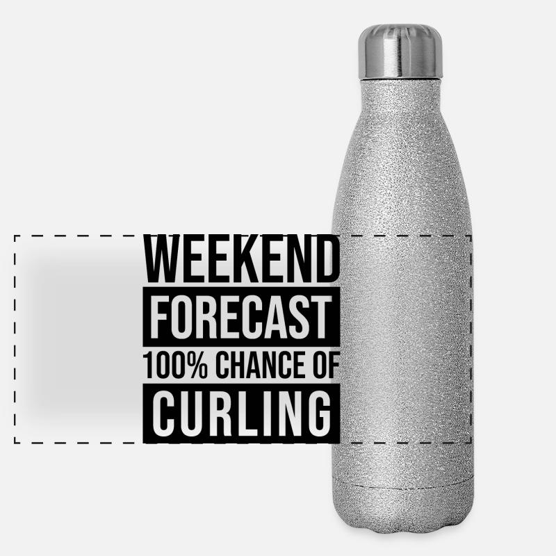 Curling Panorama Glitzer Isolierflasche 500 ml