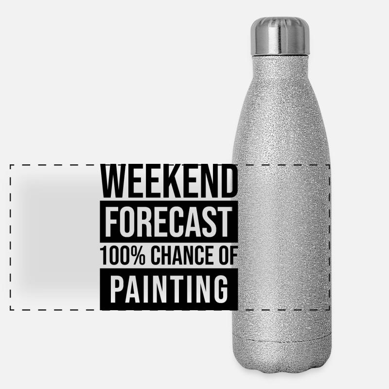 peinture Gourde isotherme panoramique pailletée 500 ml