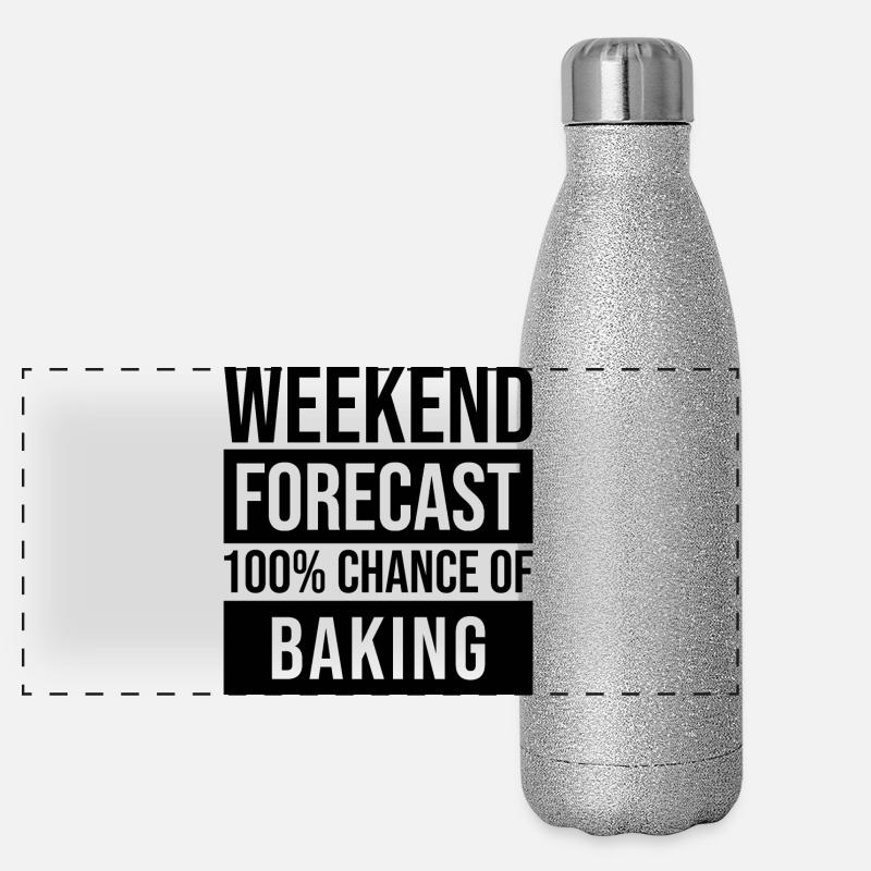 Bäckerei Panorama Glitzer Isolierflasche 500 ml